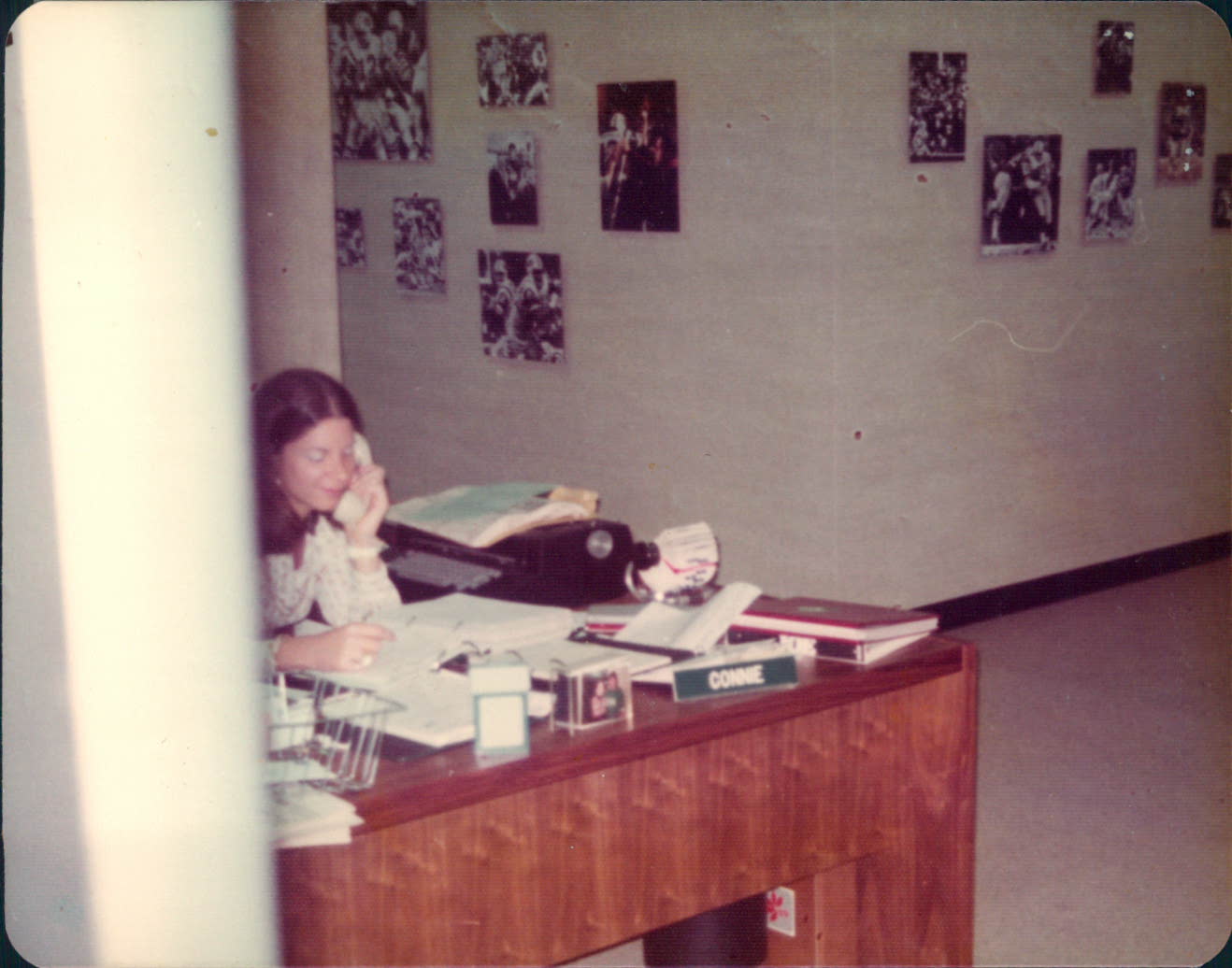 Connie Nicholas Carberg at the New York Jets front office